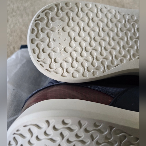 ZARA MAN Oxford Sneaker - Blue - NEW NWT Mens 9US - Picture 6 of 6